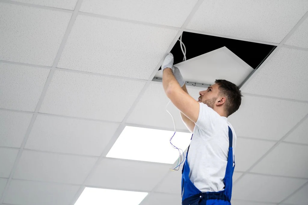 Blue light headaches from LED ceiling panels