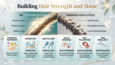 Healthy hair and modern styling routine