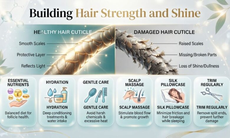 Healthy hair and modern styling routine
